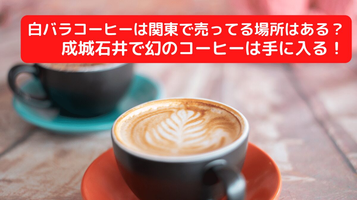 白バラコーヒーを関東で売ってる場所はある？成城石井で幻のコーヒーは手に入る！